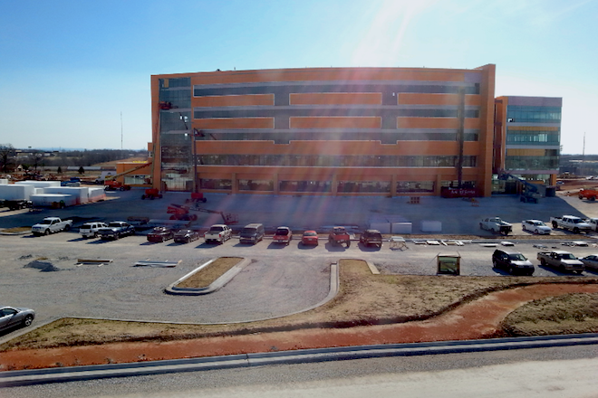 Progress on construction of Arkansas Children's Northwest can be tracked via webcam set up by Nabholz Construction. This is a shot from Feb. 1, 2017.