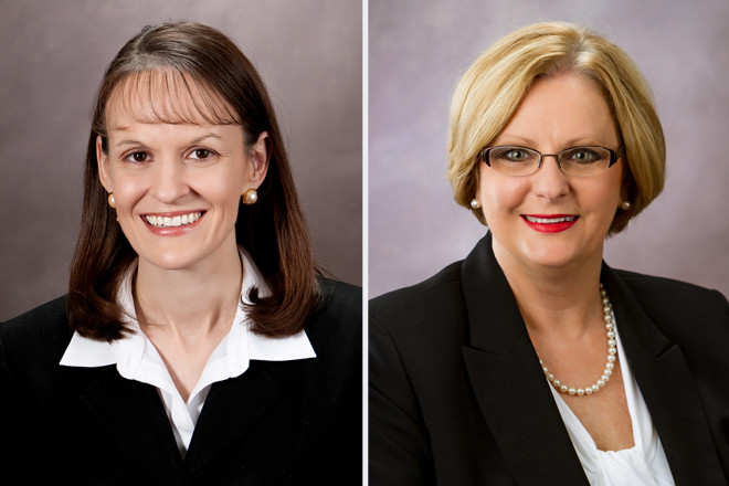 Karen Shaw and Pam Jones of Citizens Bank of Batesville