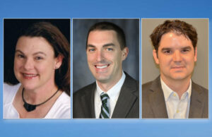 Melanie Blacklock, Stephen Lane and Michael McGrew of Clark Contractors