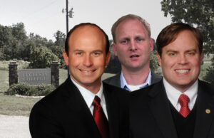 Former Rep. Micah Neal, Ecclesia College President Oren Paris III and former Sen. Jon Woods