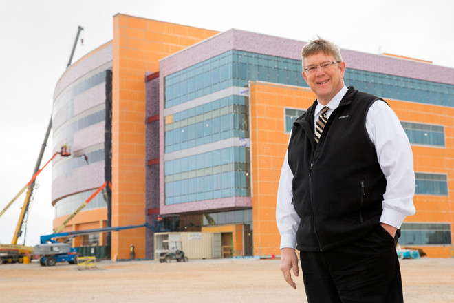 Greg Fogle of Nabholz Construction says building projects of all sorts are booming in northwest Arkansas, but all sectors are being overshadowed by expansions in health care.