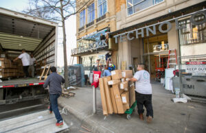 Construction and renovations continue at the Little Rock Technology Park's headquarters on Main Street.