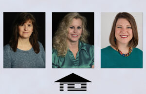 Cynthia Crabb, Betsey Barham and Kelly Sublett of the Log Cabin Democrat.