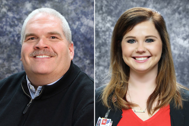 Doyle Cockrill and Samantha Tate, both of White River Medical Center