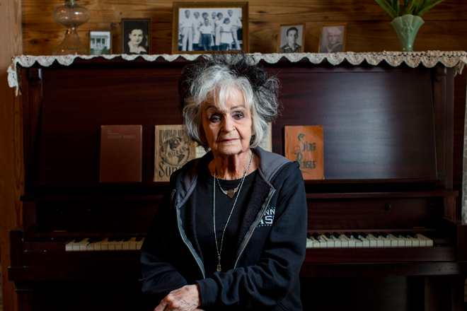 Joanne Cash, at the Johnny Cash Boyhood Home, recalled singing with her brother at their mother&rsquo;s beloved piano.&nbsp;
