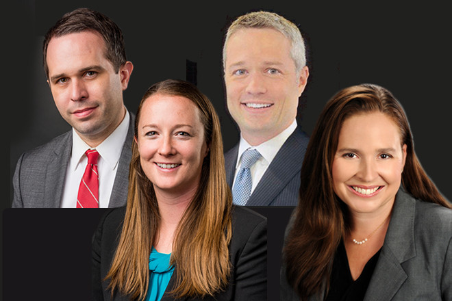 Clockwise from top left: G. Nick Arnold, Dale Brown, Ashley Welch Hudson and Samantha Leflar of Kutak Rock LLP