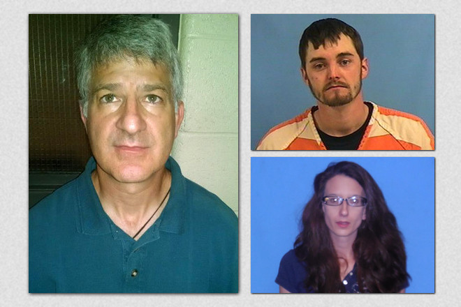 Clockwise from left: Richard Johns, Aron Scot Cochran and Marissa Scroggins
