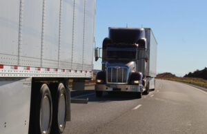 Peloton&rsquo;s truck platooning system uses Vehicle to Vehicle (V2V) communication to connect the braking and acceleration between the two trucks.
