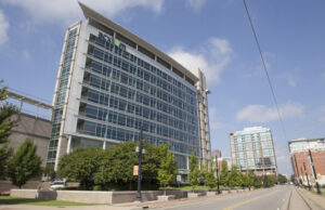 Acxiom Building at 601 E. Third St. in downtown Little Rock.