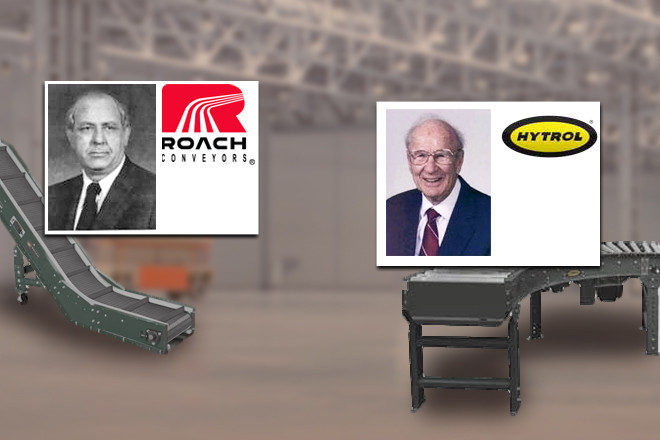 Gay W. Roach, founder of what became Roach Conveyors, and Tom Loberg, founder of Hytrol Conveyor Co. Inc.