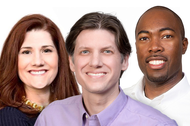 Libii Fairhead, Jarrod Hale and Michael Hansberry of Baldwin & Shell Construction Co.