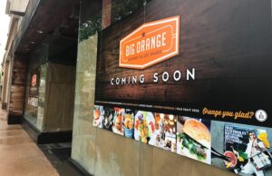 The exterior of the future&nbsp;Big Orange&nbsp;Northwest at the&nbsp;Pinnacle Hills Promenade in Rogers.