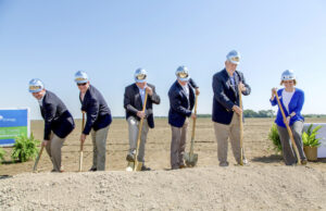 Entergy Arkansas and its partner, NextEra Energy Resources of Juno Beach, Florida, officially break ground on Arkansas' largest solar power plant about seven miles southeast of Stuttgart, near Almyra.