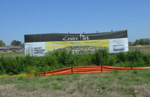 A sign marks Hyatt’s spot.