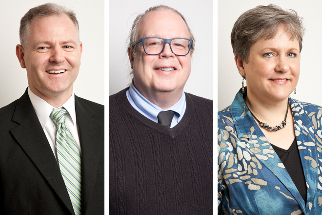 From left: Mark Friedman, Kyle Massey and Gwen Moritz.