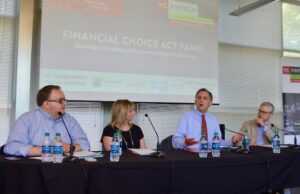 From left to right: Lee Watson, Shelly Loftin, U.S.&nbsp;Rep. French Hill and U.S. Rep. Patrick T. McHenry.