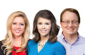 Tori Pohlner Bogner, Bailey Clark and Joey Cunningham of Baldwin & Shell