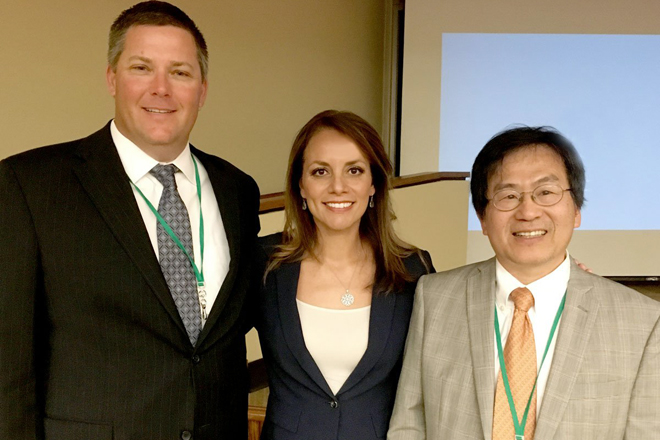 Carder Hawkins, Yessica Jones and Richard Wang of the Arkansas Department of Information Systems.