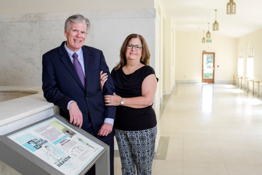 Left: Hot Springs Mayor Pat McCabe and his wife, Ellen, are converting the historic Hale Bathhouse into a boutique hotel.