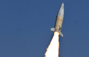 An&nbsp;ATACMS Block 1A missile manufactured by Lockheed Martin.