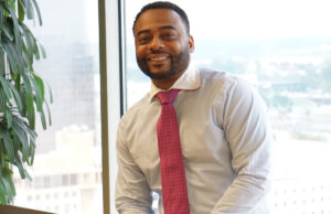 Myron Jackson leads The Design Group from its offices high above downtown Little Rock in the Regions Center.