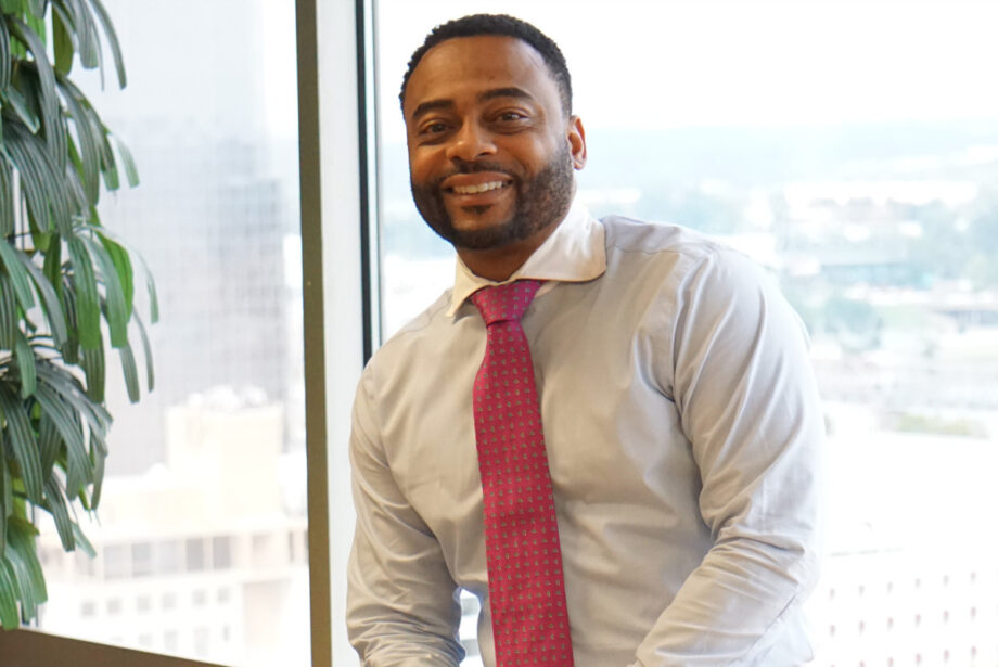 Myron Jackson leads The Design Group from its offices high above downtown Little Rock in the Regions Center.