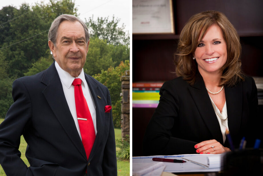 Jim Parsons has filed suit against the Bentonville School District after Superintendent Debbie Jones removed one of Parsons' signs.