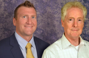 Cody Waits of the Office of Skills Development at the Arkansas Department of Career Education and Steve Percival of the state Career Education & Workforce Development Board