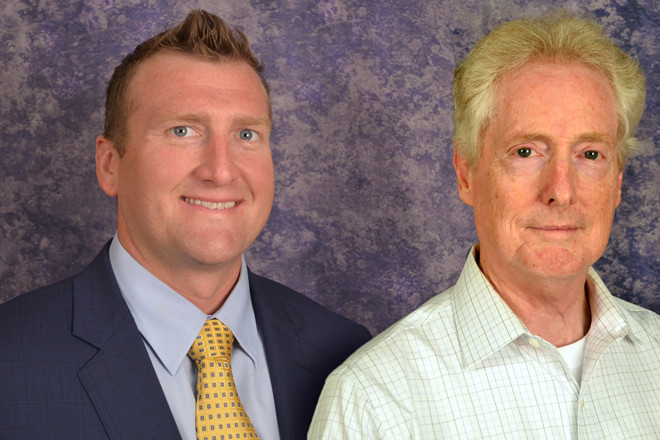 Cody Waits of the Office of Skills Development at the Arkansas Department of Career Education and Steve Percival of the state Career Education & Workforce Development Board