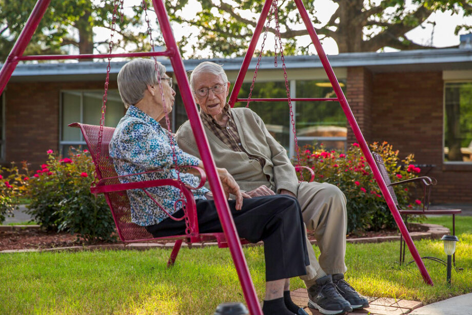 Village residents enjoy outdoor spaces as part of our 8-acre campus in the heart of Little Rock.