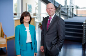 Dr. Stephanie Gardner, Interim Chancellor for the University of Arkansas for Medical Sciences and Troy Wells, President & CEO of Baptist Health.