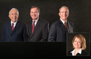 Byron M. Eiseman Jr., W. Thomas Baxter, J. Lee Brown and Michelle Ator of Friday Eldredge & Clark