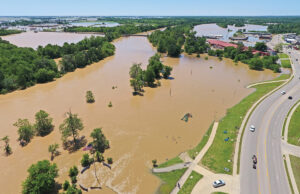 The federal flood insurance program has said it paid out $23 million in claims from a spring deluge in Arkansas,  including this flooding in Pocahontas.