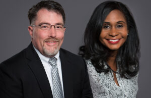 Greg Rotter and Beverly Elam of Chambers Bank