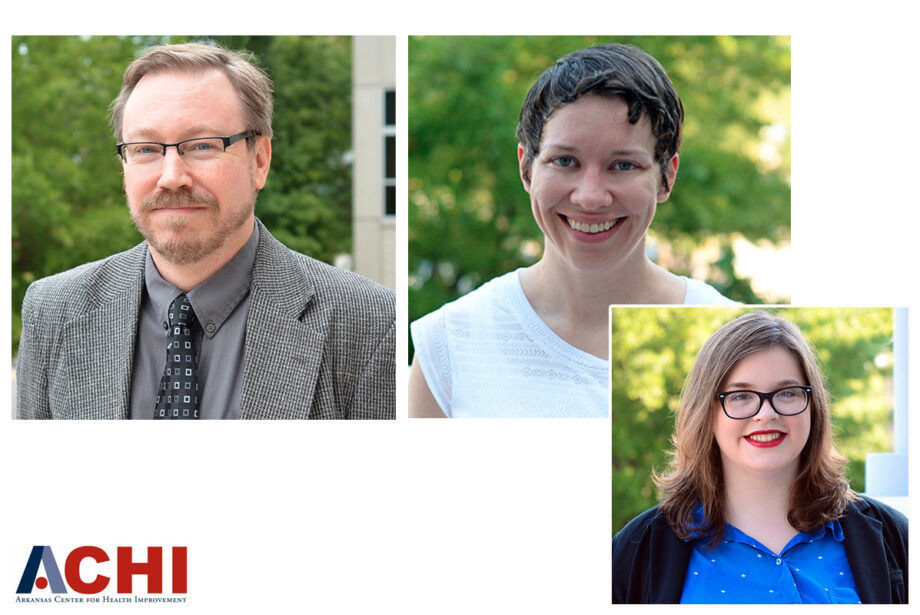 John Lyon, Nichole Sanders and Laura Landers of the Arkansas Center for Health Improvement