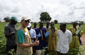 Ples Spradley in Senegal, on a Farmer-to-Farmer assignment for Winrock International.&nbsp;
