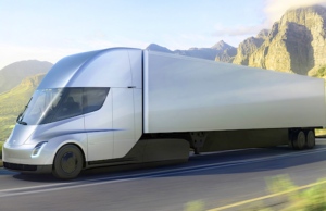 Tesla unveiled its new electric semitractor-trailer, which the company said is capable of traveling 500 miles on an electric charge &mdash; even with a full load &mdash; and will cost less than a diesel semi considering fuel savings, lower maintenance and other factors.
