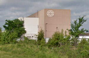 The Kimberly-Clark manufacturing plant in Conway, as seen from Interstate 40.