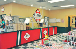Larry's Pizza offers a dinner buffet two nights a week.
