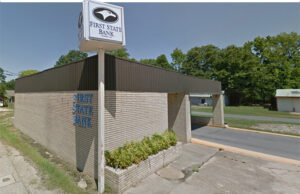 First State Bank's drive-thru location in Crossett.