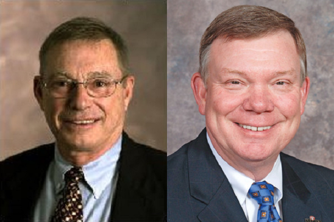 From left, Tommy Bond and Bill Hannah