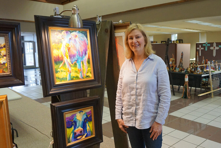 Little Rock painter Holly Tilley attends the Delta Visual Arts Show every year, staying at a motel in Newport.  Her prize-winning work from last year’s show sold for $2,500.
