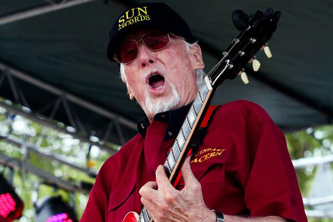 Sonny Burgess, Newport’s hometown hero of rockabilly, playing in his 80s at Depot Days.