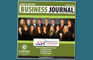 The cover of the March issue of North Metro Business Journal