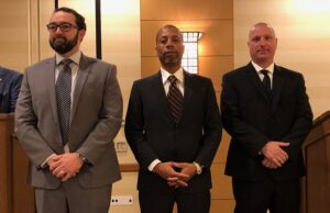 Newly-elected officers of the American Subcontractors Association are President Courtney Little (from left), Vice President Anthony Brooks, both of Little Rock, and Secretary/Treasurer Brian Cooper of Phoenix.