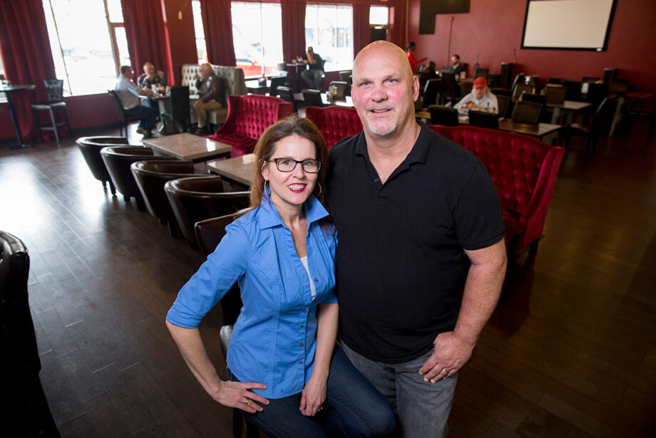 A sampling of Cherry Street denizens: Amber and Joel Tipton, owners of Southbound Tavern