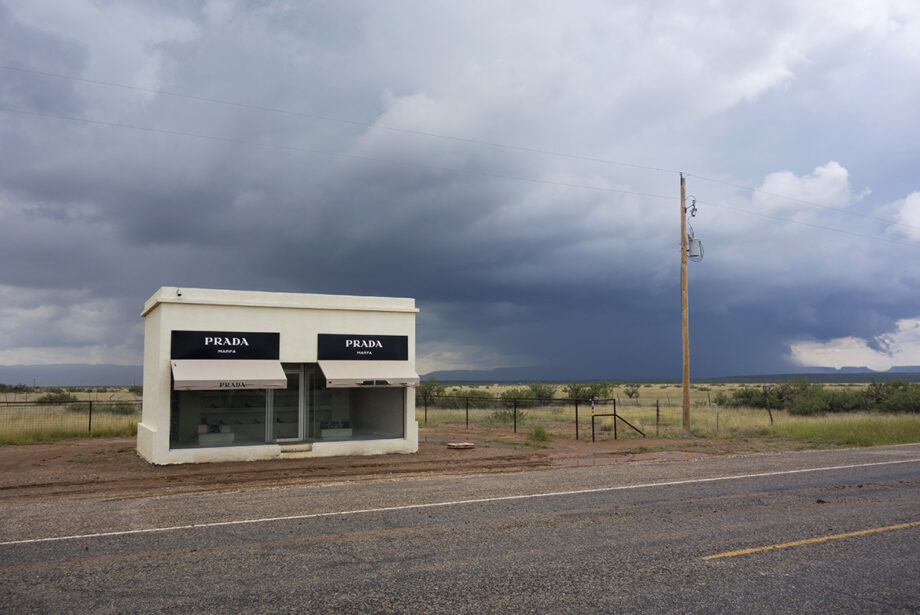 Prada store art installation near Marfa, Texas.