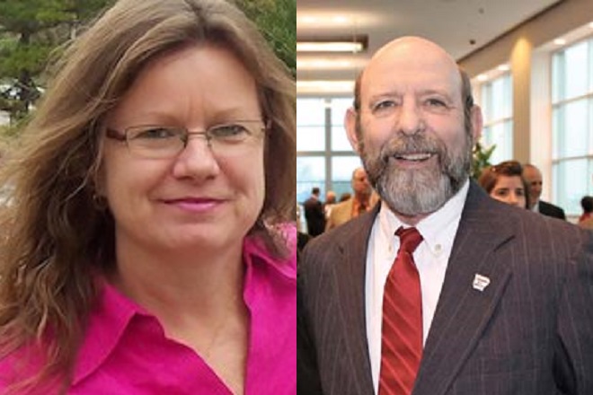 Cathy Drew and Mike Mills