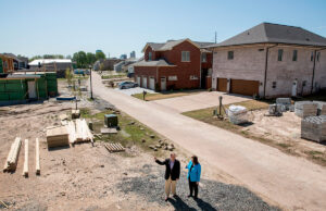 Five lots remain unsold out of the original 33 in North Little Rock’s The Residences at Rockwater. Lisa Ferrell and her husband Jim Jackson, Rockwater developers, are staying busy with several new projects.