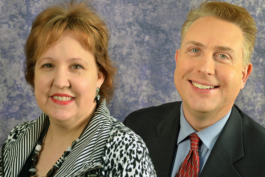Kelly Lyon and Charles McAfee of the Arkansas Department of Career Education